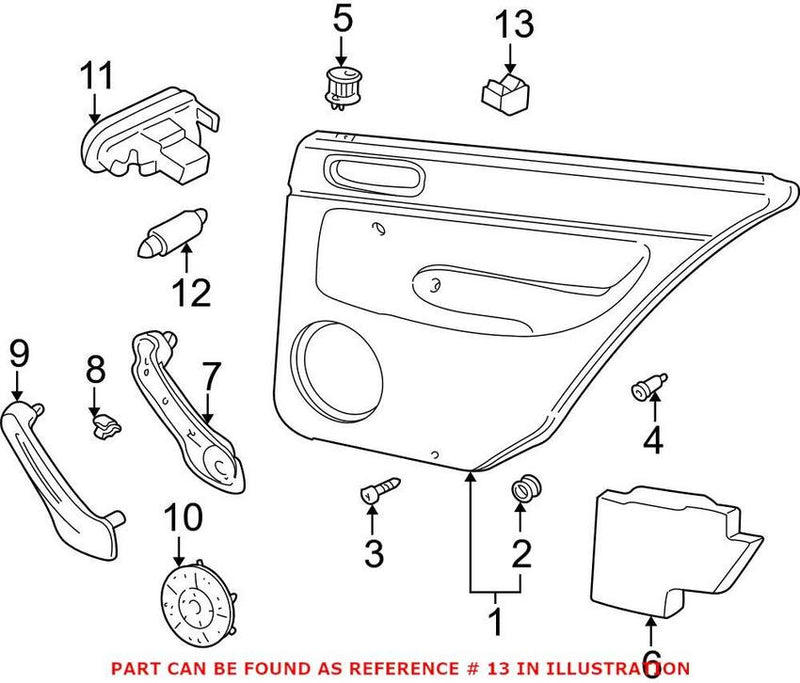 Window Switch – Front and Rear Passenger Side