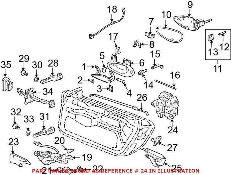 Door Latch Assembly – Front Pasenger Side