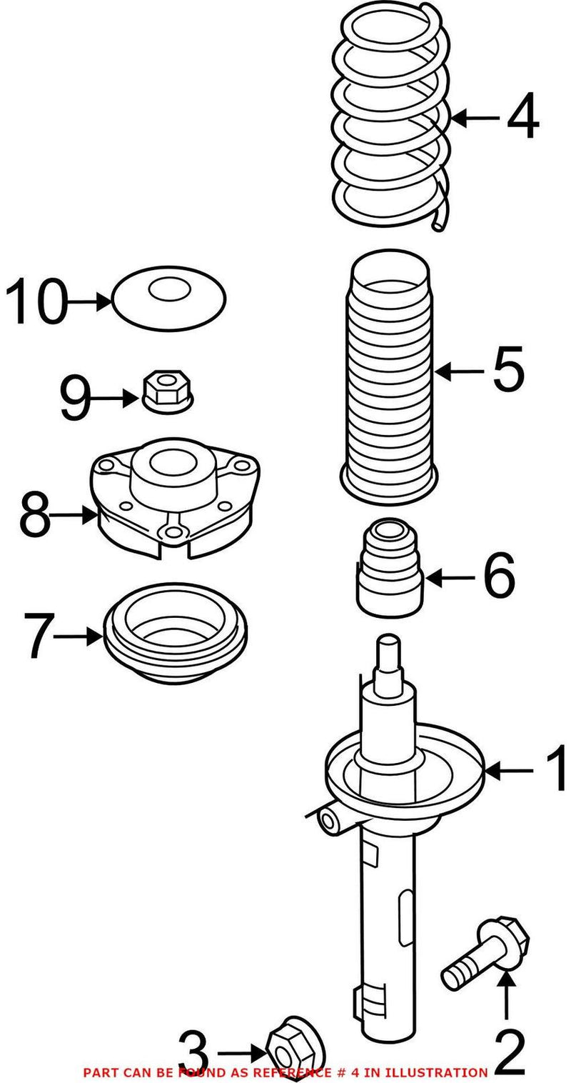 VW Coil Spring – Front 3C0411105N