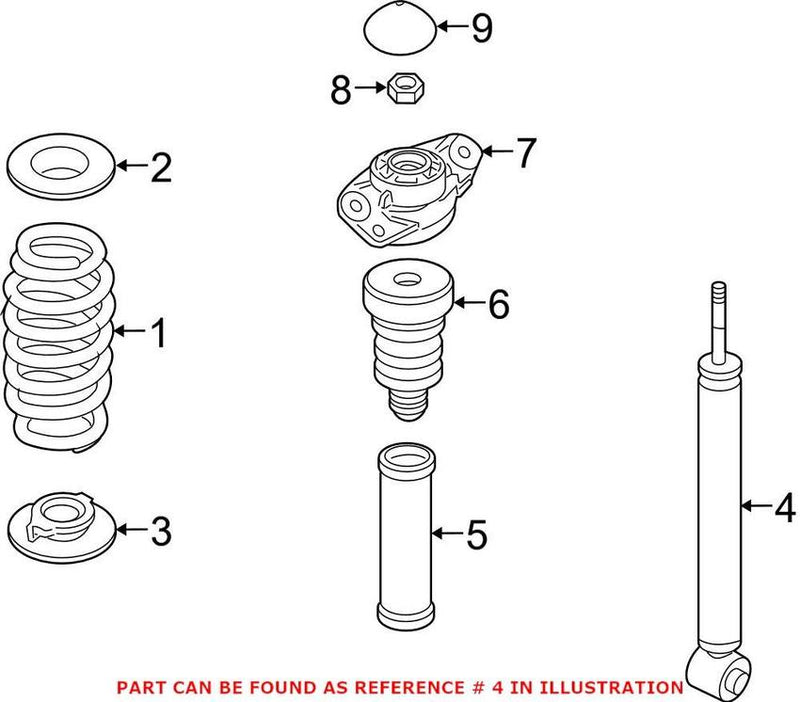 VW Shock Absorber – Rear (B4 Touring) 3C0513049CH
