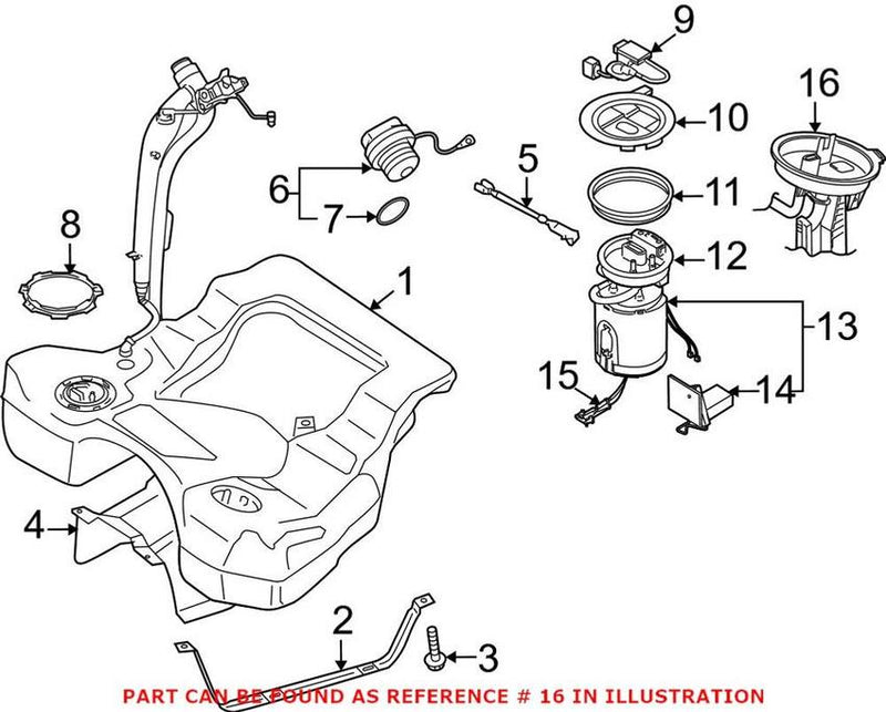 VW Electric Fuel Pump – Driver Side 3C0919673B