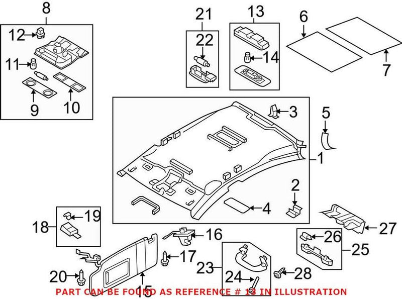 VW Dome Light 3C0947291E95T