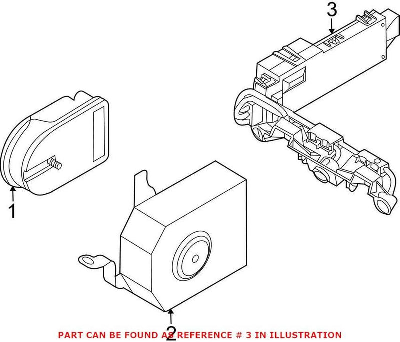 VW Anti-Theft Infrared Sensor 3C0951171C