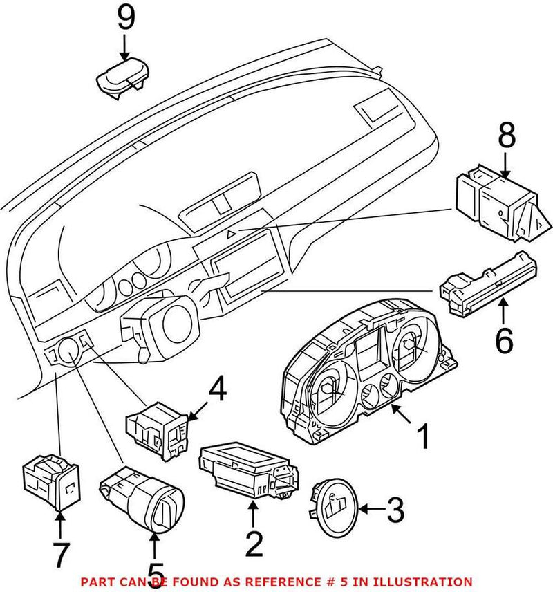 VW Headlight Switch 3C8941431FXSH