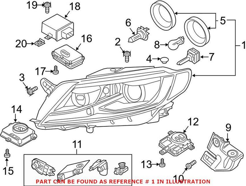 Automotive Lighting Headlight Assembly Lus6571