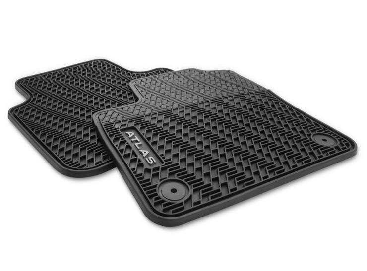 Floor Mat Set – Front (With  Atlas Logo) (Bench Seating) (Without Front Passenger Mat Clips)