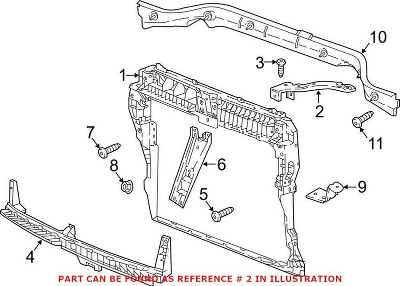 Radiator Support Bracket – Driver Side