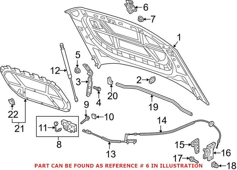 Hood Safety Catch – Front