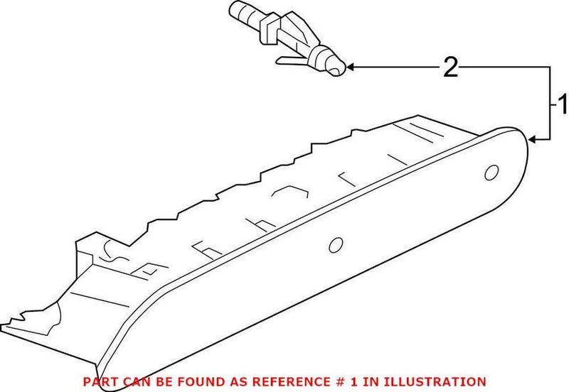VW Center High Mount Stop Light 3CN945087 – Genuine VW/Audi
