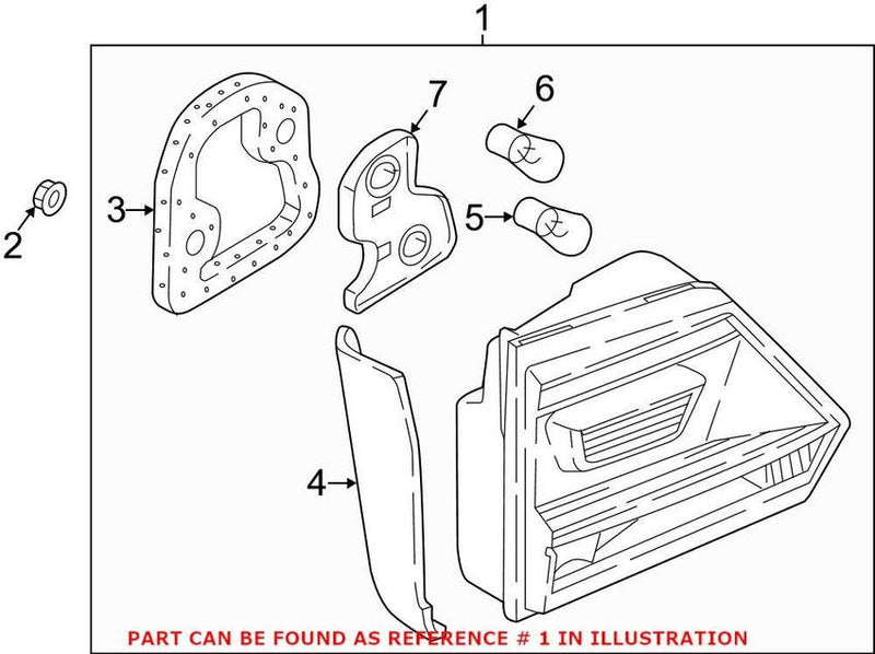 Back Up Light Assembly – Passenger Side