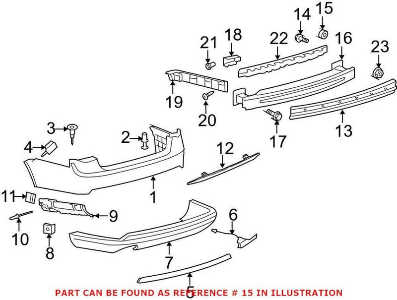 VW Tail Light Grommet 3D0807467A