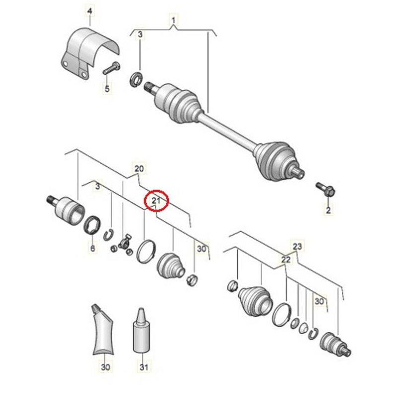 CV Joint Boot Kit – Front Inner