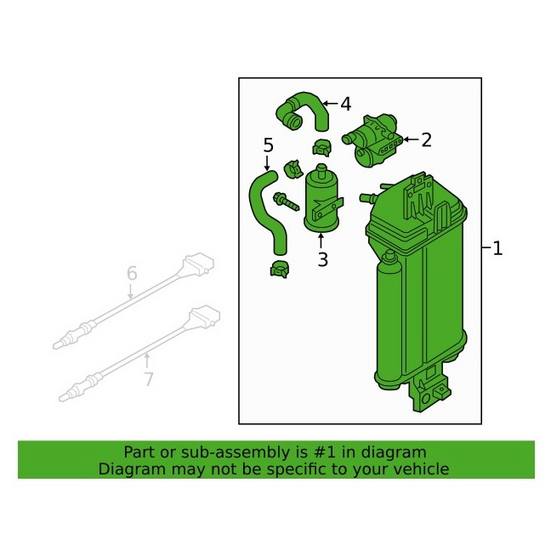 GENUINE VW/AUDI Fuel Vapor Canister 3QF 201 797 A
