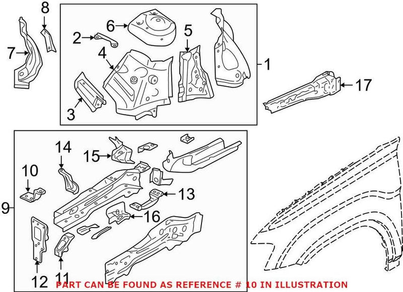 Frame Side Member Bracket – Passenger Side