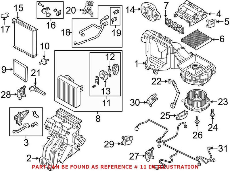 VW A/C Expansion Valve 3QF898967 – Genuine VW/Audi