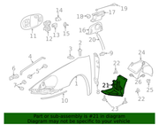 Genuine Porsche parts diagram