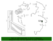 Genuine Porsche parts diagram