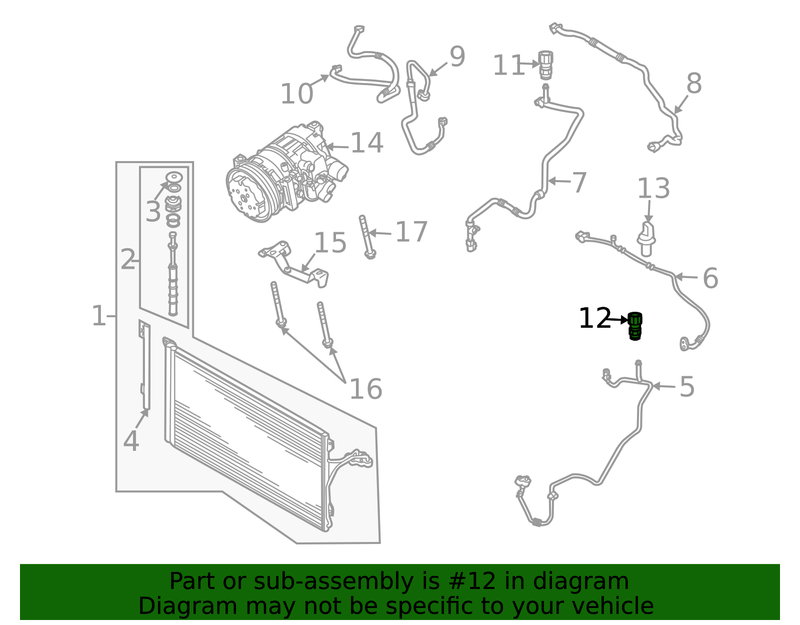 Genuine Porsche parts diagram