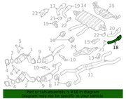 Genuine Porsche parts diagram