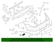 Genuine Porsche parts diagram