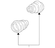 Genuine Porsche parts diagram
