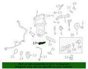 Genuine Porsche parts diagram