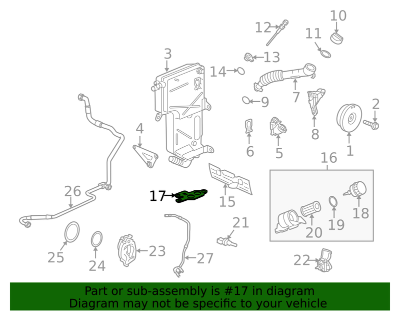 Genuine Porsche parts diagram