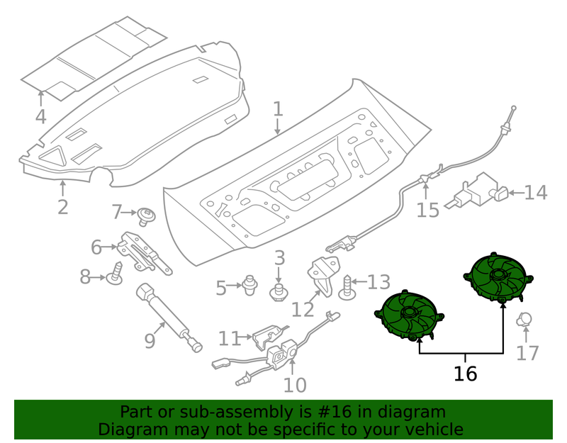 Genuine Porsche parts diagram