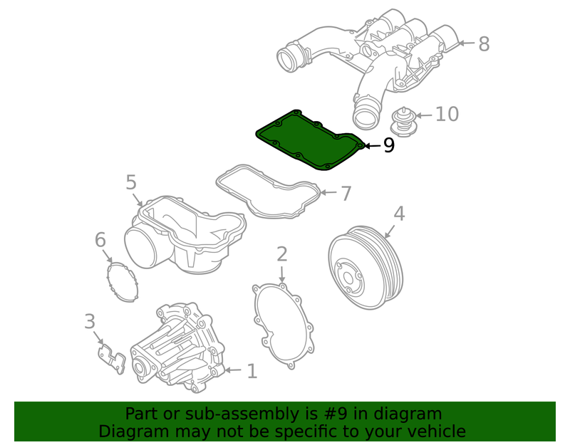 Genuine Porsche parts diagram