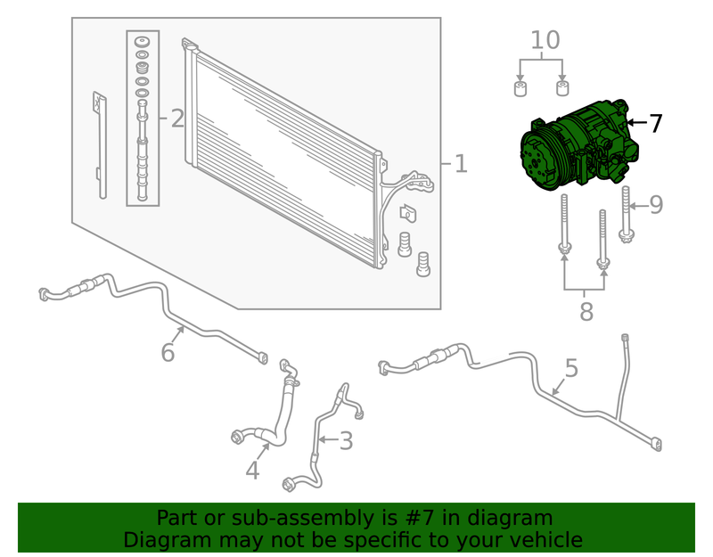 Genuine Porsche parts diagram