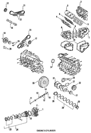 Genuine Porsche parts diagram