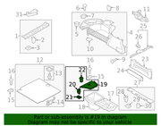 Genuine Porsche parts diagram