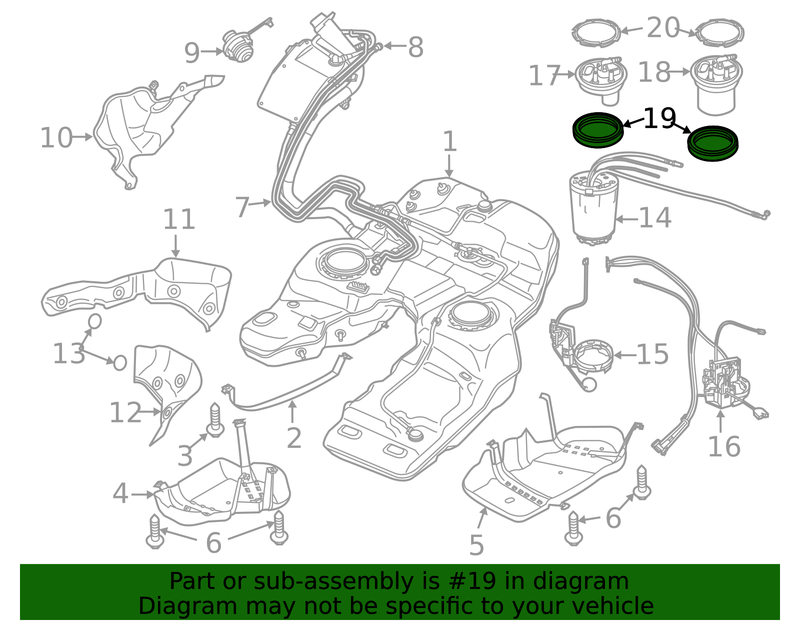 Genuine Porsche parts diagram