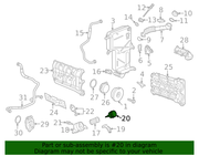 Genuine Porsche parts diagram