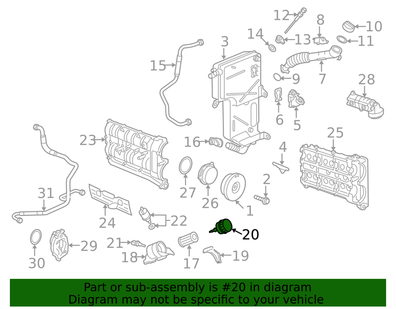 Genuine Porsche parts diagram