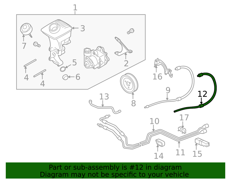 Genuine Porsche parts diagram
