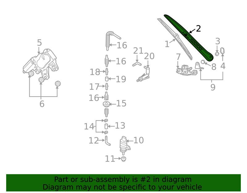 Genuine Porsche parts diagram