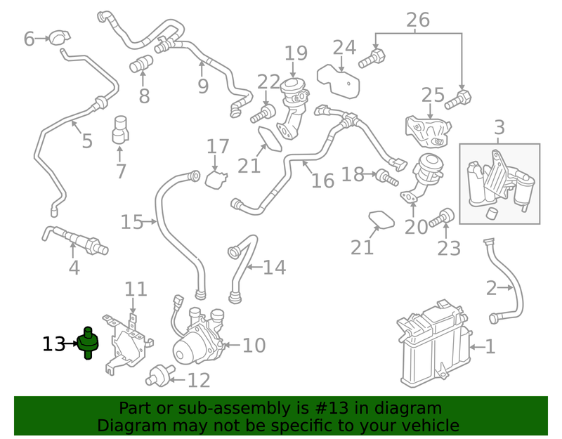 Part can be found as reference #13 in illustration