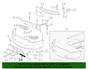 Genuine Porsche parts diagram