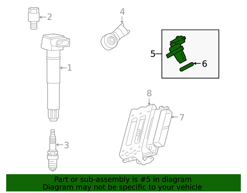 Genuine Porsche parts diagram