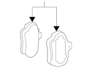 Genuine Porsche parts diagram