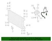 Genuine Porsche parts diagram