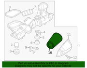 Genuine Porsche parts diagram