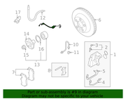 Genuine Porsche parts diagram