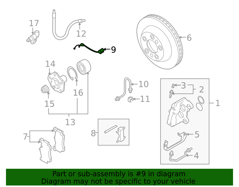 Genuine Porsche parts diagram
