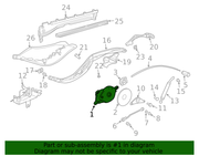 Genuine Porsche parts diagram