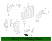 Genuine Porsche parts diagram
