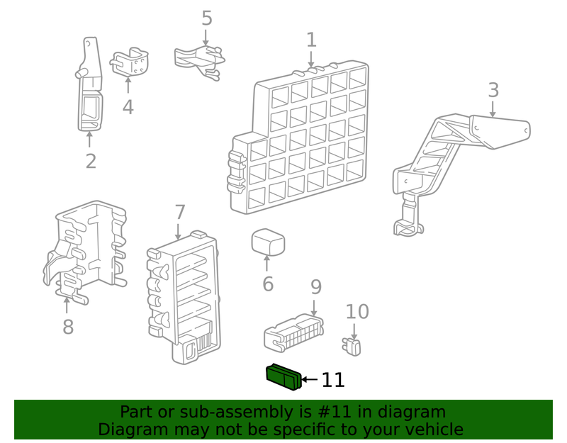 Genuine Porsche parts diagram