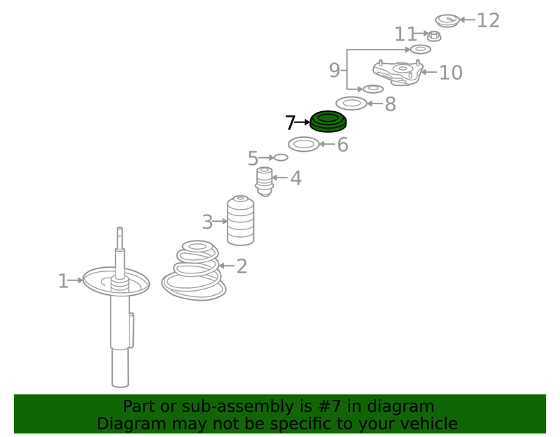 Genuine Porsche parts diagram