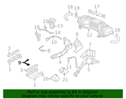Genuine Porsche parts diagram